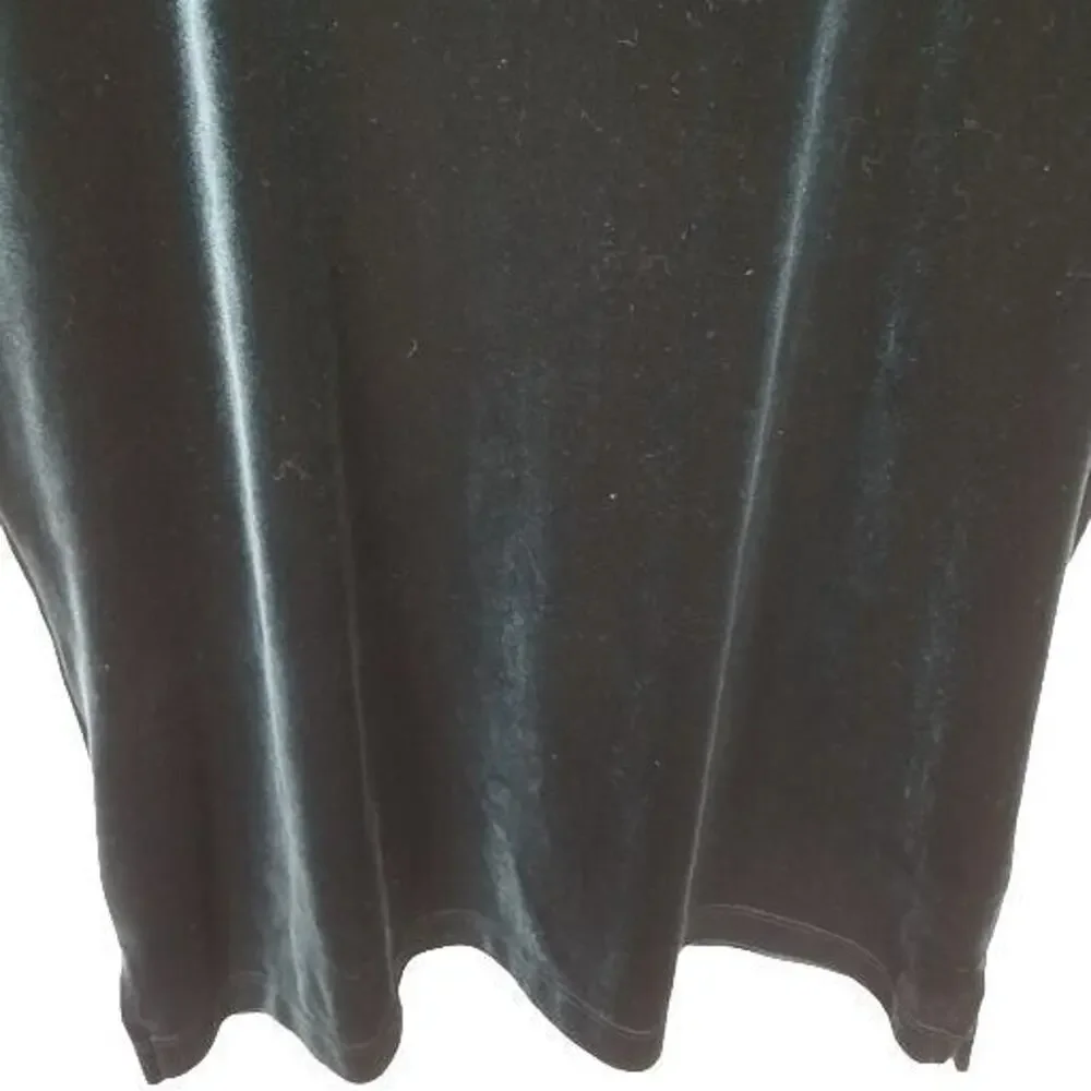 Chicos Velvet Top Mock Neck Size 2 (Large) Holiday Cocktail Party Evening Dressy